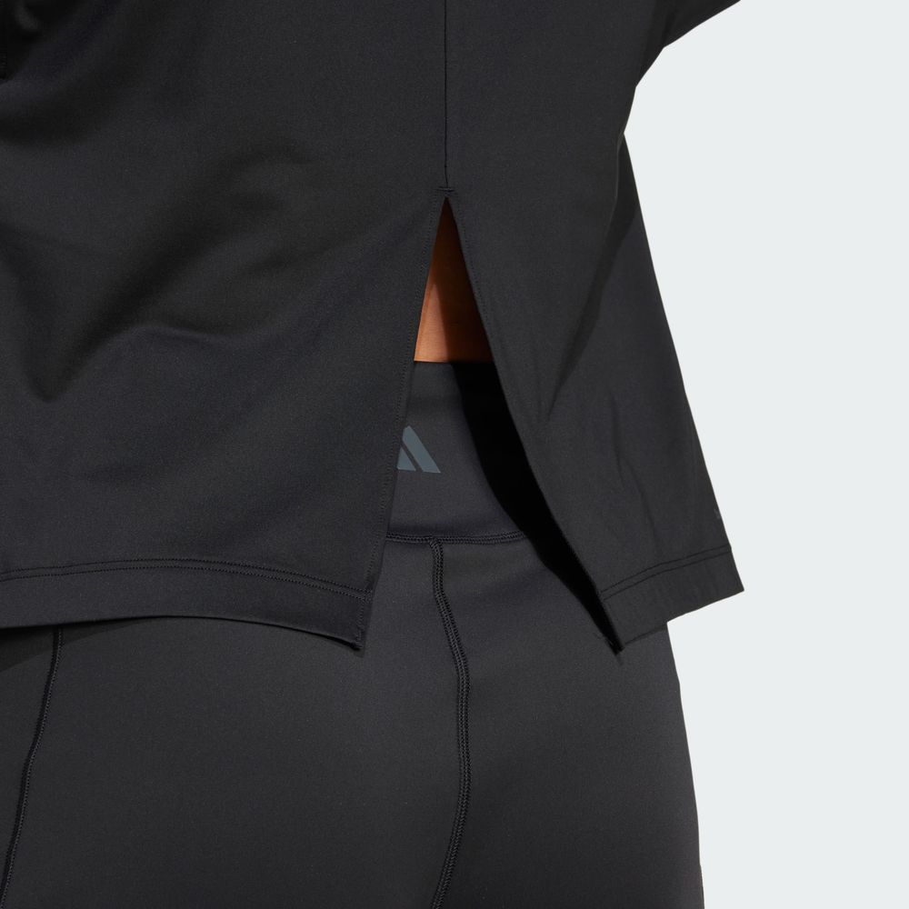 Foto 8 pulgar | Playera Yoga Adidas Negro Mujer