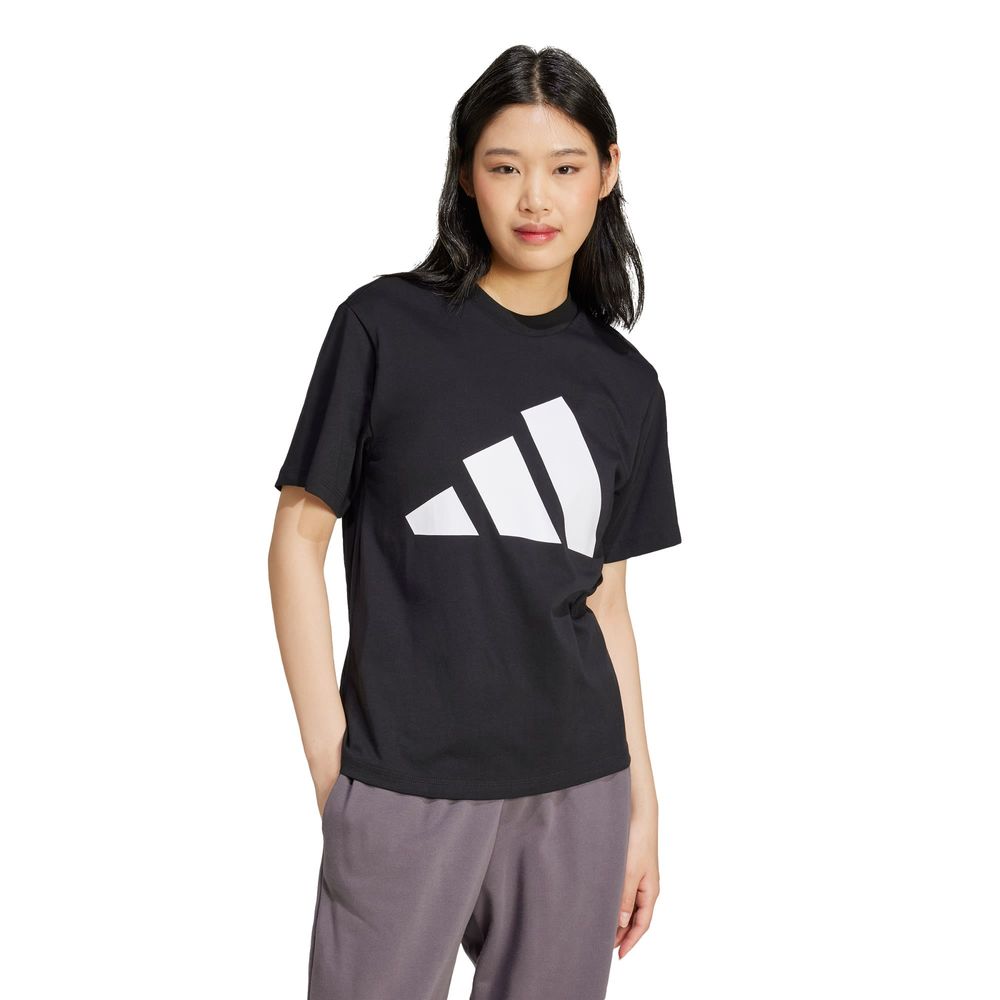Foto 2 | Playera Essentials Big Logo Adidas Negro para Mujer