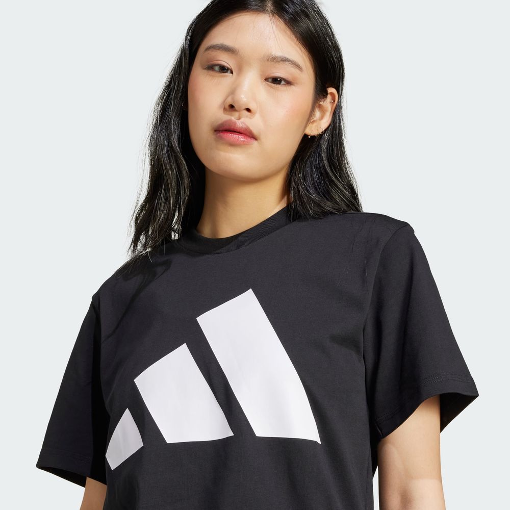 Foto 6 | Playera Essentials Big Logo Adidas Negro para Mujer