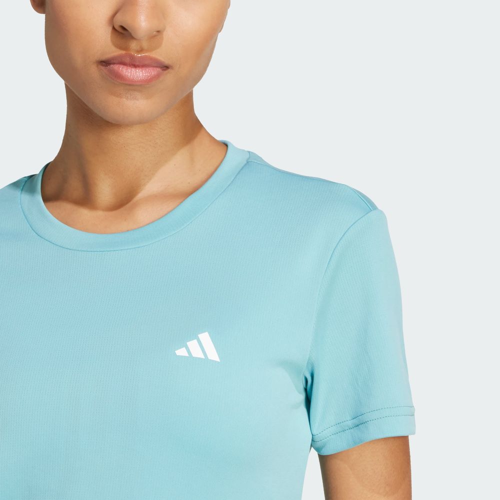 Foto 7 pulgar | Playera Aeroready Designed 2 Move Sport Adidas Turquesa Mujer