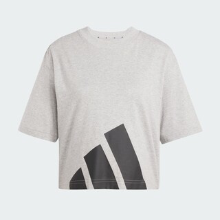 Foto 3 | Playera Essentials Boyfriend Logo Grande Adidas Gris Mujer
