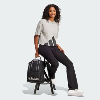 Foto 5 | Playera Essentials Boyfriend Logo Grande Adidas Gris Mujer