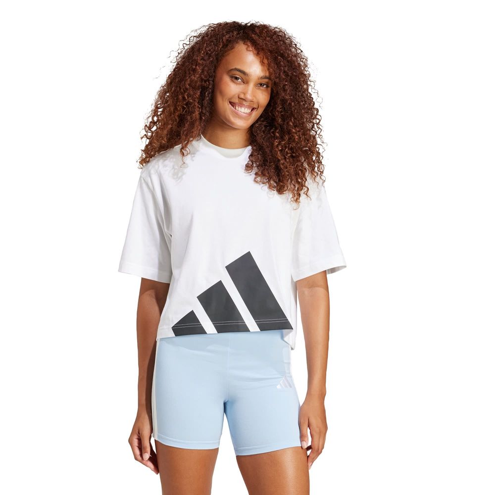 Foto 3 pulgar | Playera Essentials Boyfriend Logo Grande Adidas Blanco Mujer