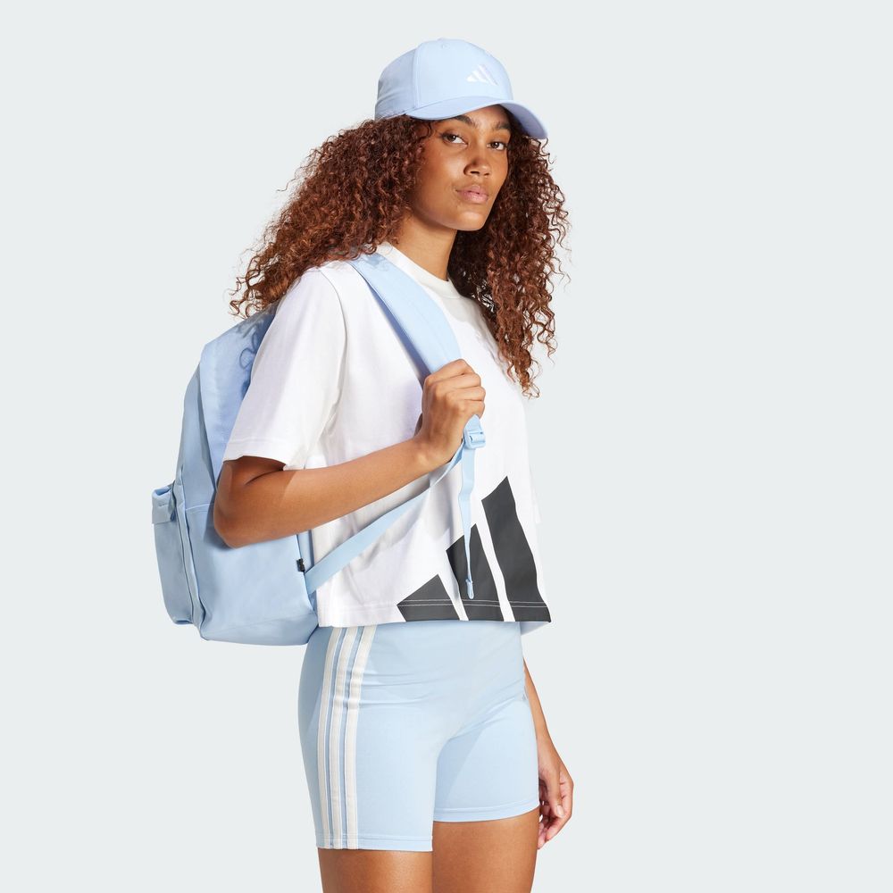 Foto 6 pulgar | Playera Essentials Boyfriend Logo Grande Adidas Blanco Mujer