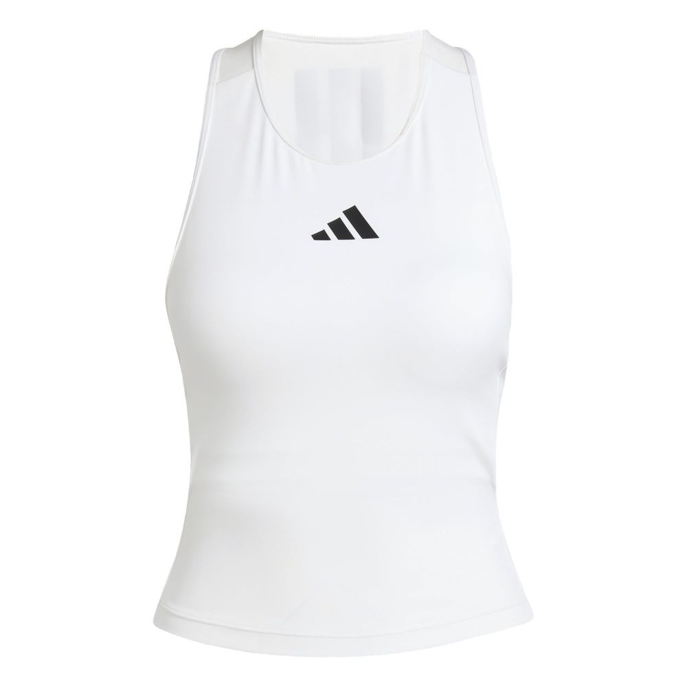 Foto 2 pulgar | Playera Sin Mangas Espalda Cruzada Power 3 Franjas Adidas Blanco Mujer