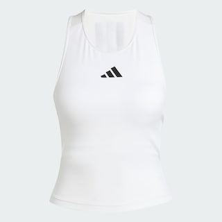 Foto 3 | Playera Sin Mangas Espalda Cruzada Power 3 Franjas Adidas Blanco Mujer