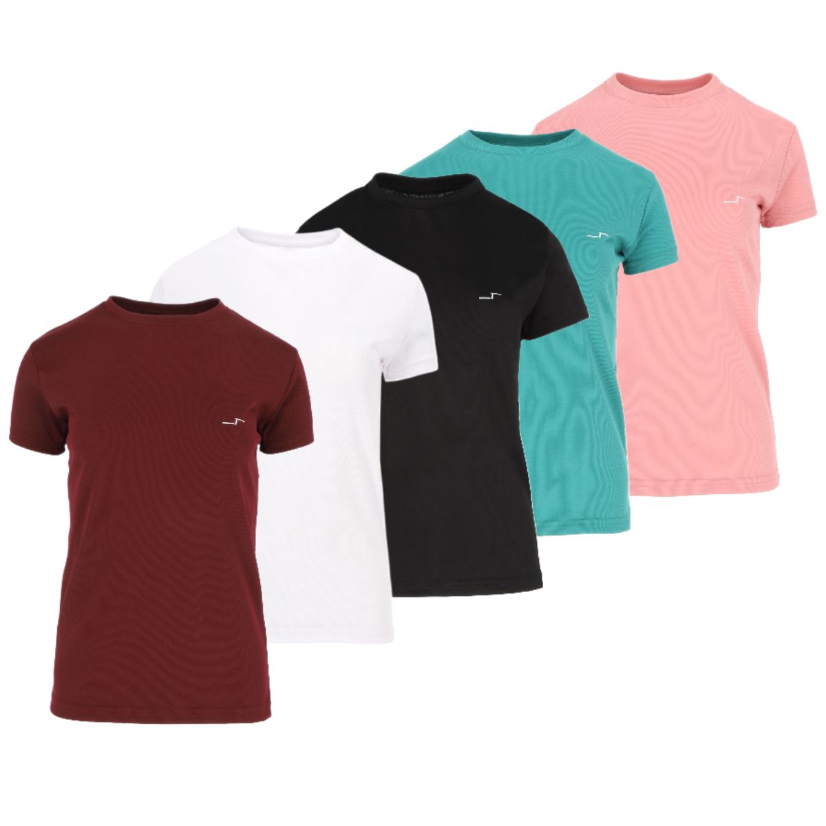 Foto 2 pulgar | Paquete De 5 Playeras Deportivas Para Mujer Chb Chili Beans Clothing Co.