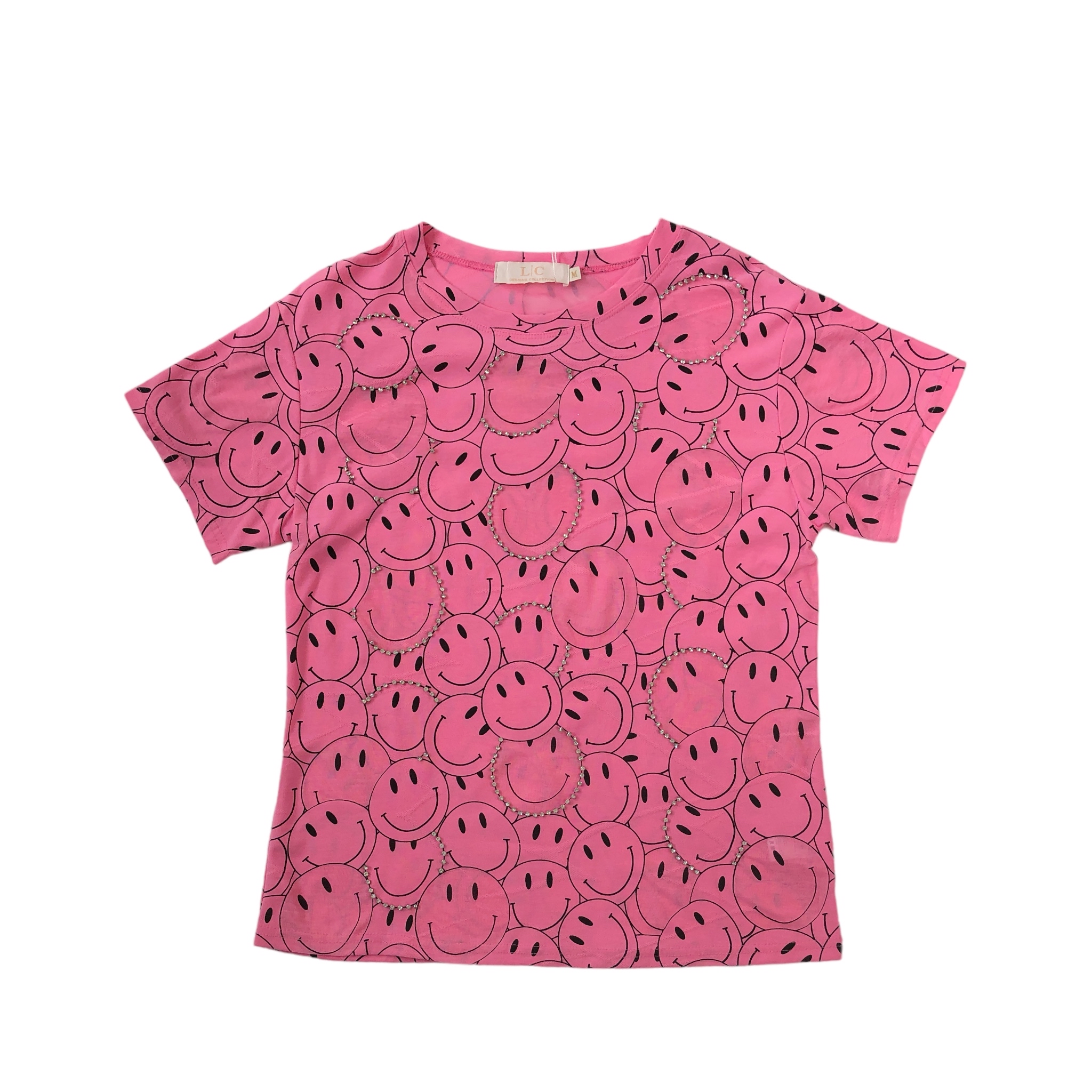 Foto 2 pulgar | Playera Pink Caritas LC