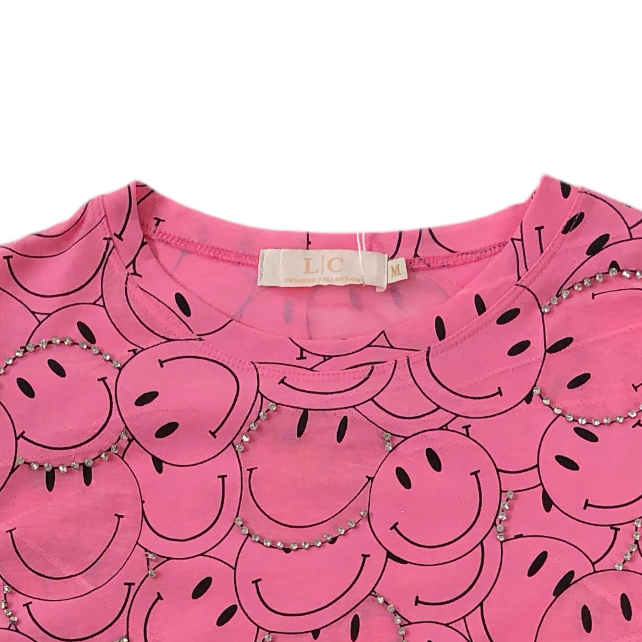 Foto 3 pulgar | Playera Pink Caritas LC