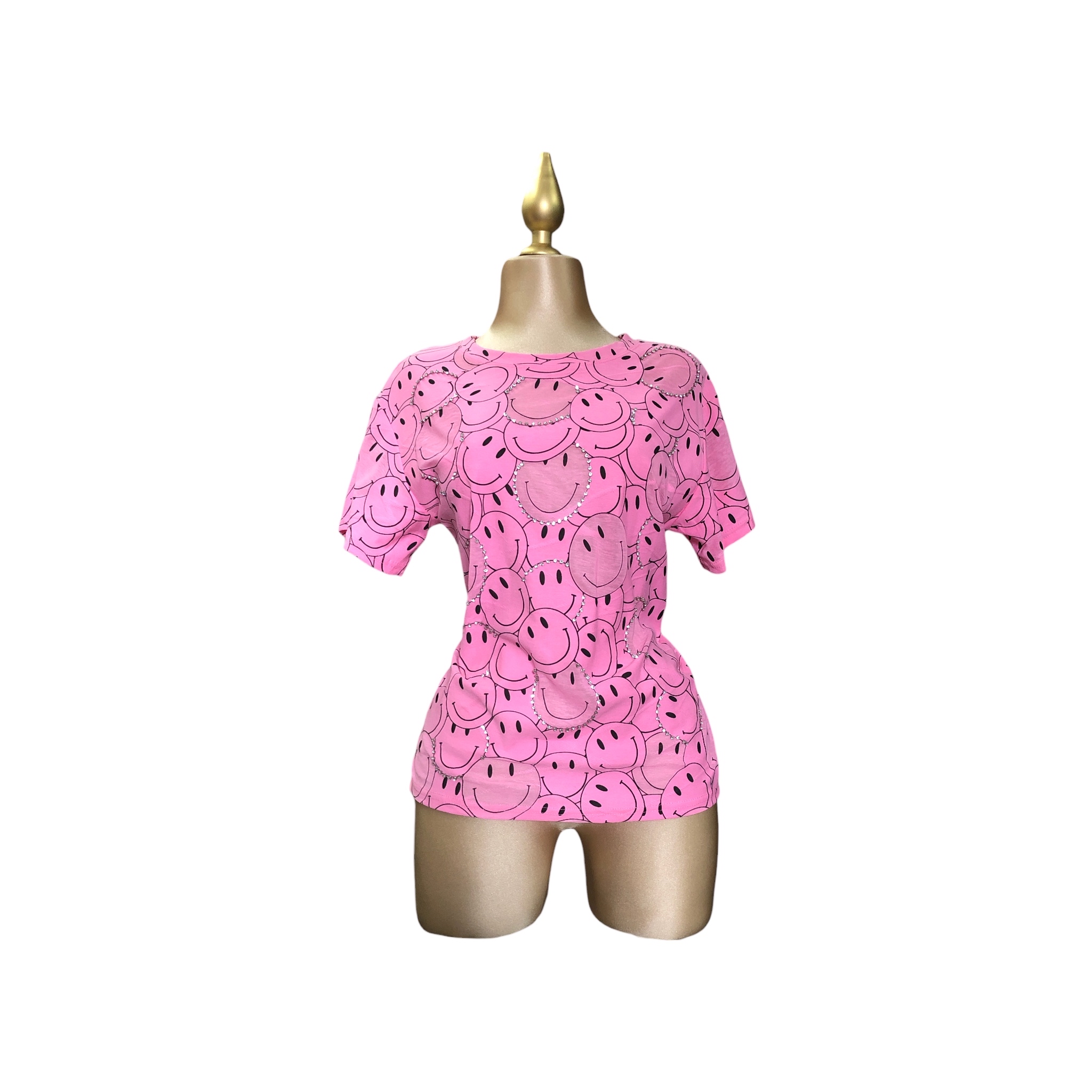 Foto 7 pulgar | Playera Pink Caritas LC