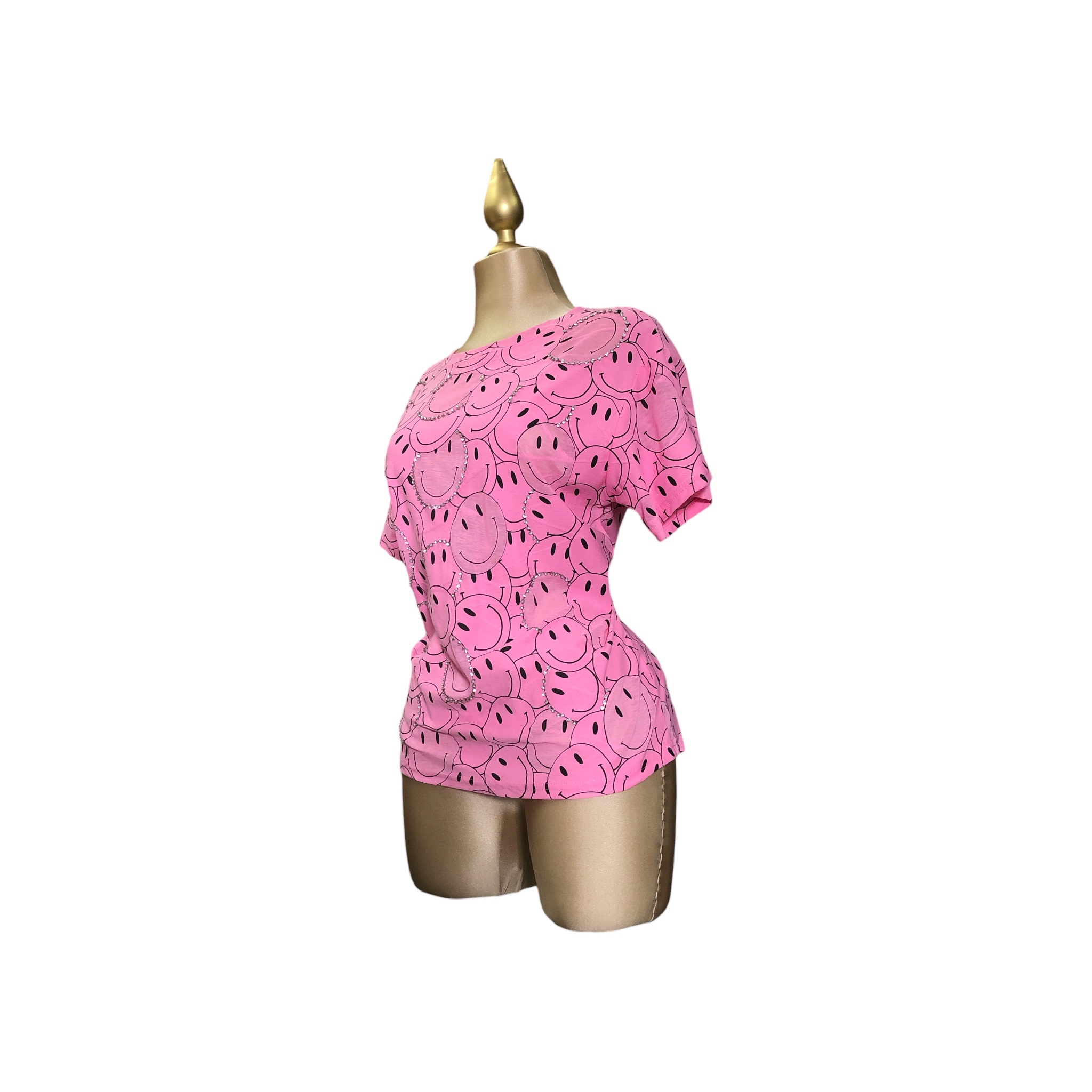Foto 8 pulgar | Playera Pink Caritas LC