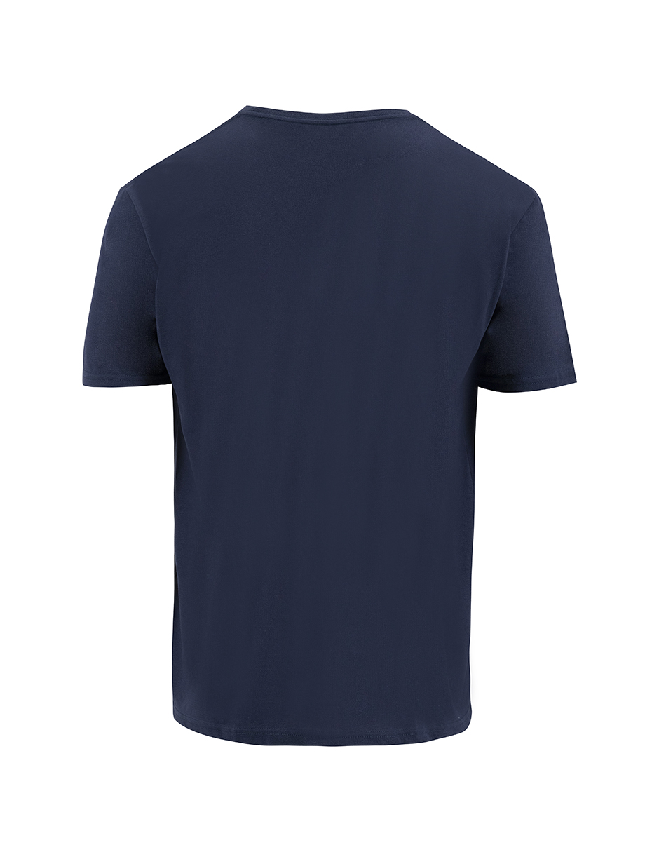Foto 5 pulgar | Playera Básica Indicum Denim Marino Mujer