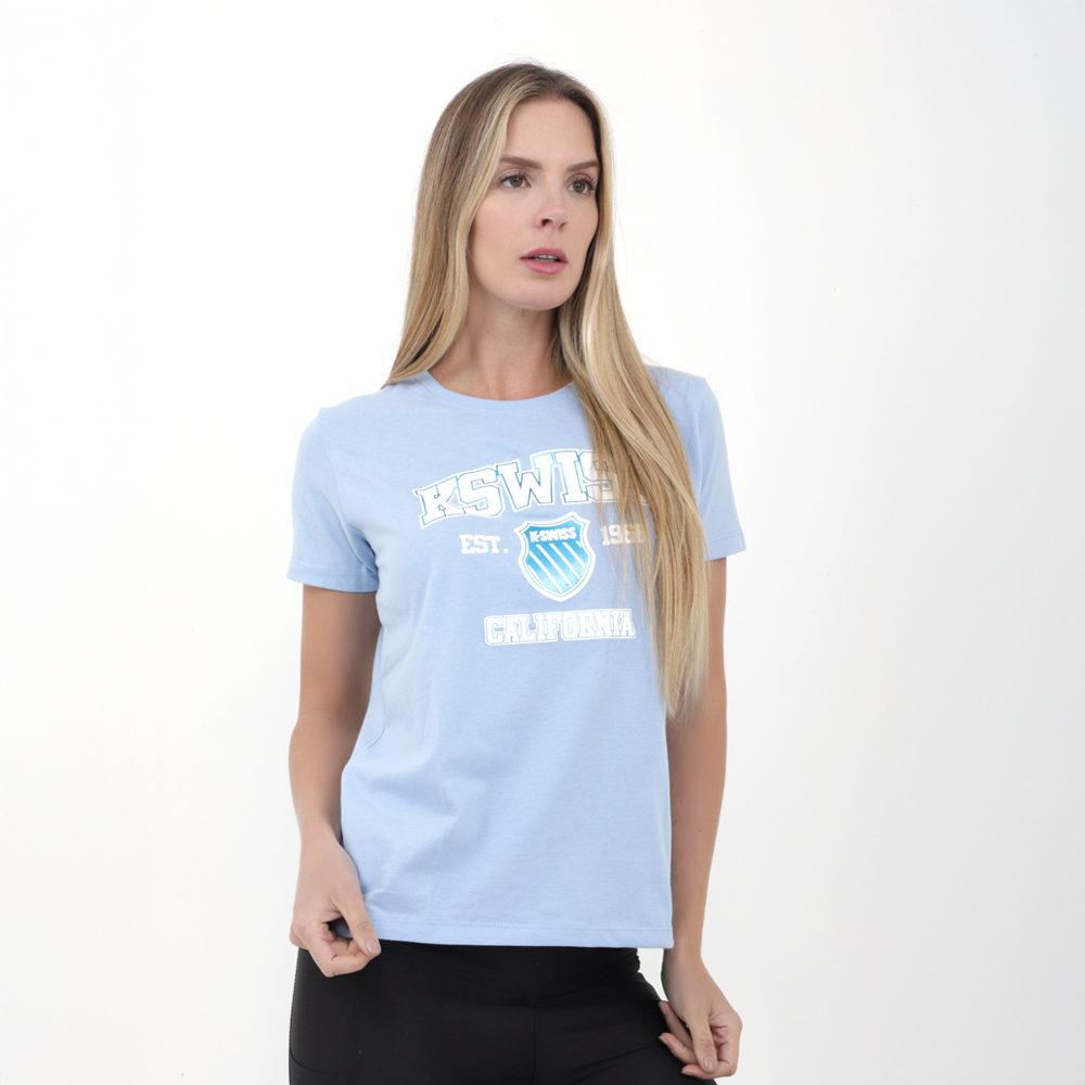 Foto 2 pulgar | Playera K-swiss Casual Jhoana  Para Mujer Color Azul