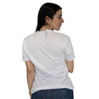 Foto 3 | Playera Básica Indicum Denim Blanco para Mujer