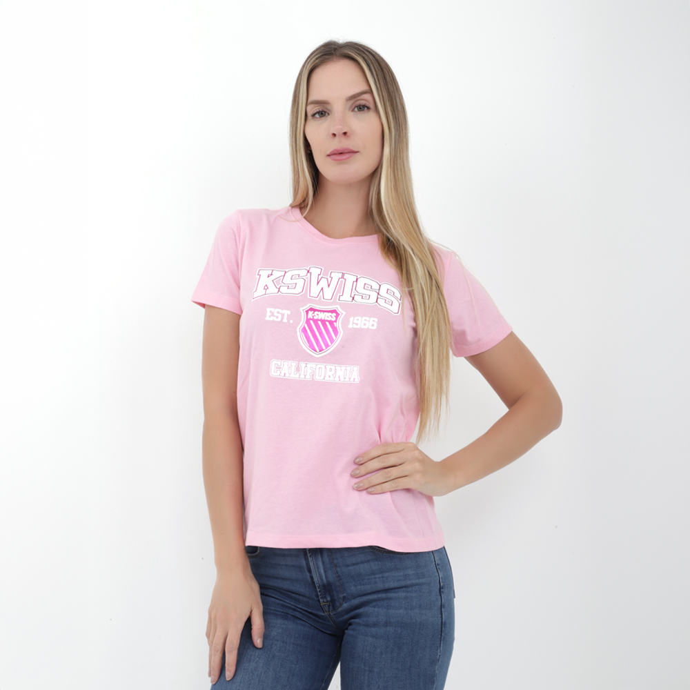 Foto 2 pulgar | Playera K-swiss Casual Jhoana  Para Mujer Color Rosa
