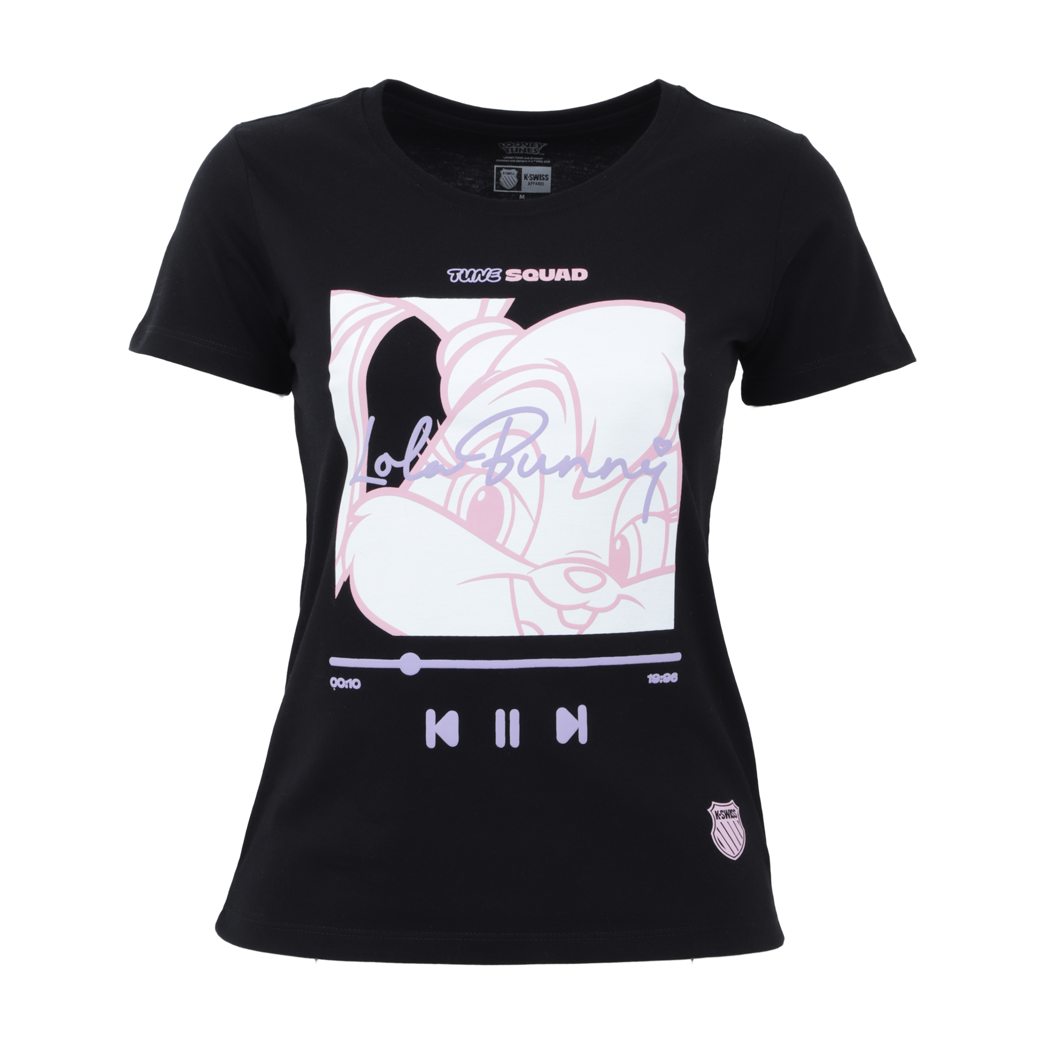 Foto 2 pulgar | Playera K-swiss Casual Looney Tunes Lola Music Para Mujer Color Negro