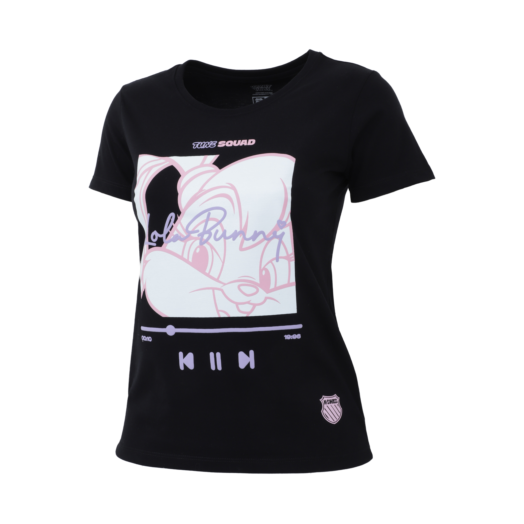 Foto 4 pulgar | Playera K-swiss Casual Looney Tunes Lola Music Para Mujer Color Negro