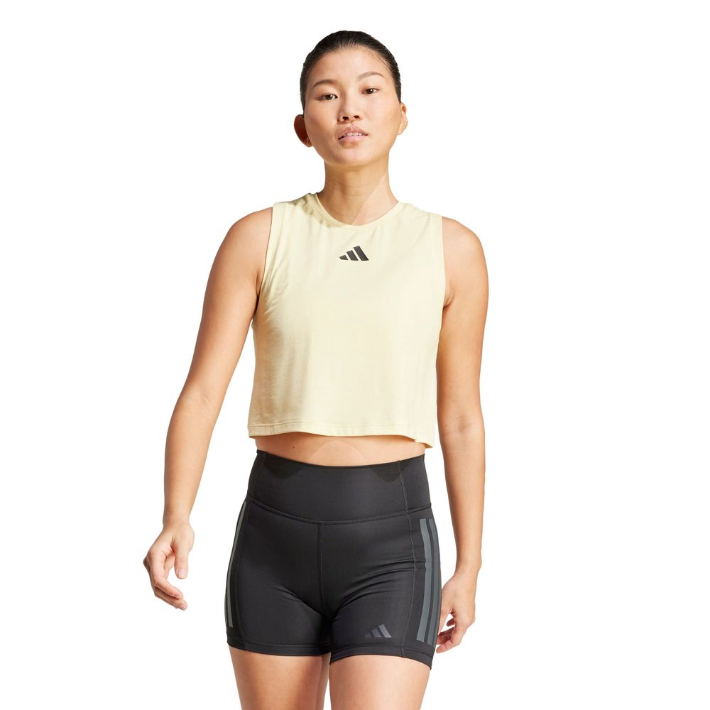 Foto 3 pulgar | Boxy Tank 3s Adidas Amarillo Mujer