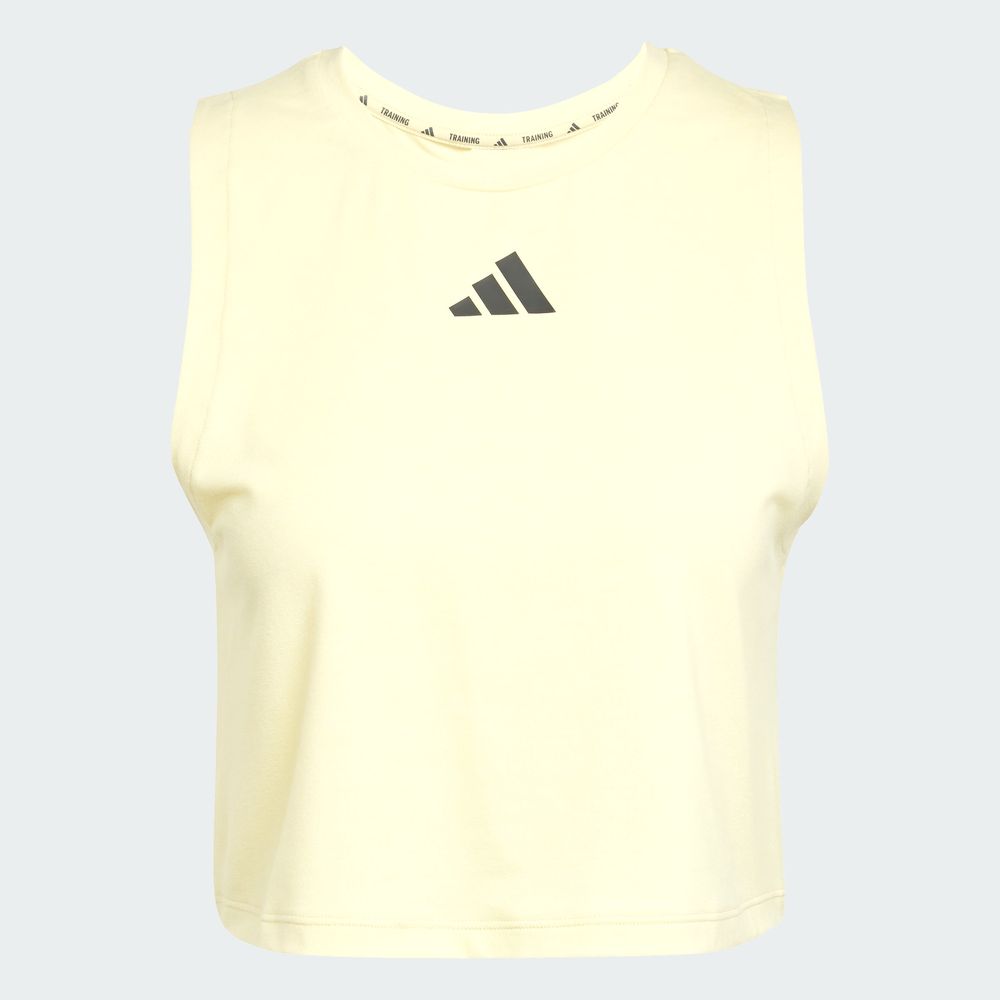 Foto 4 pulgar | Boxy Tank 3s Adidas Amarillo Mujer