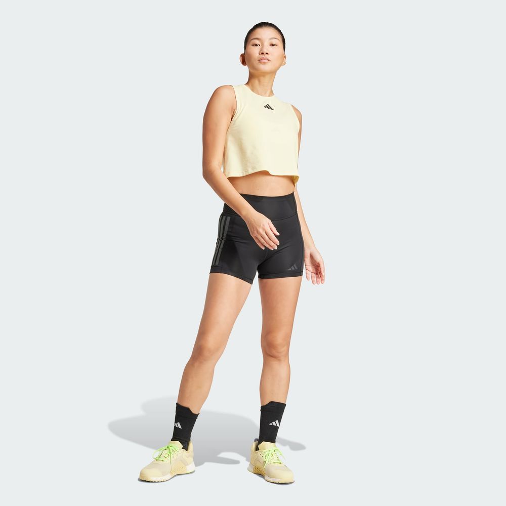 Foto 7 pulgar | Boxy Tank 3s Adidas Amarillo Mujer