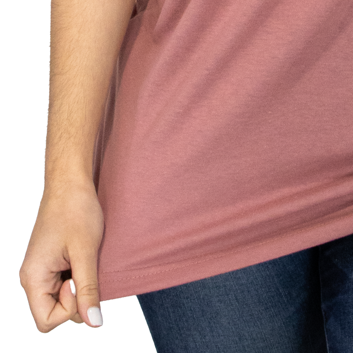 Foto 8 pulgar | Playera Básica Indicum Denim Rosa para Mujer