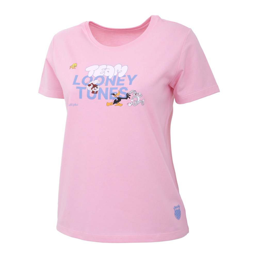 Foto 4 pulgar | Playera K-swiss Casual Looney Tunes Team Para Mujer Color Rosa
