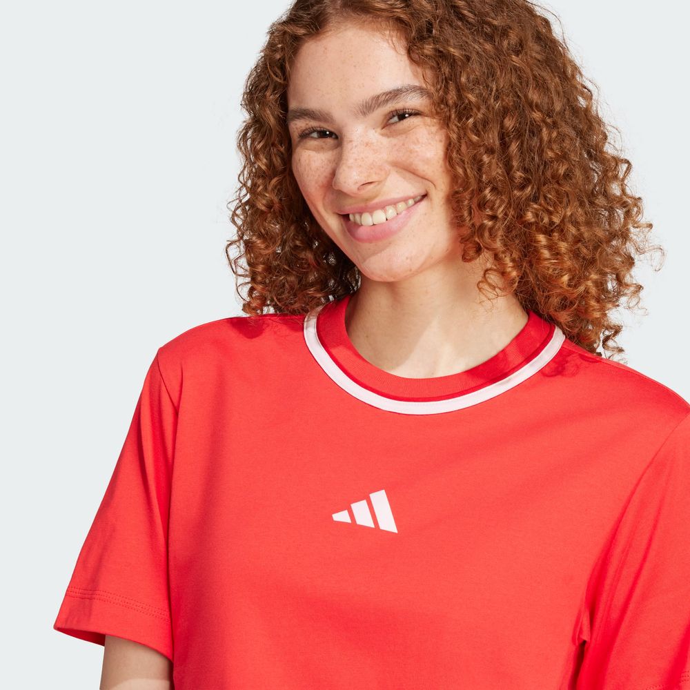 Foto 7 pulgar | Playera W Cb T Adidas Roja para Mujer