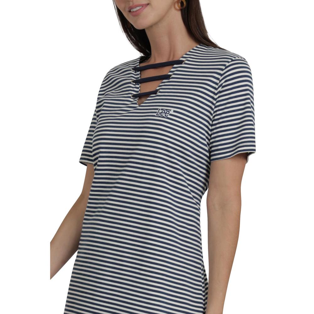 Foto 6 pulgar | Playera Lee Mujer Quality Genuine Slim Fit 299 Blanco