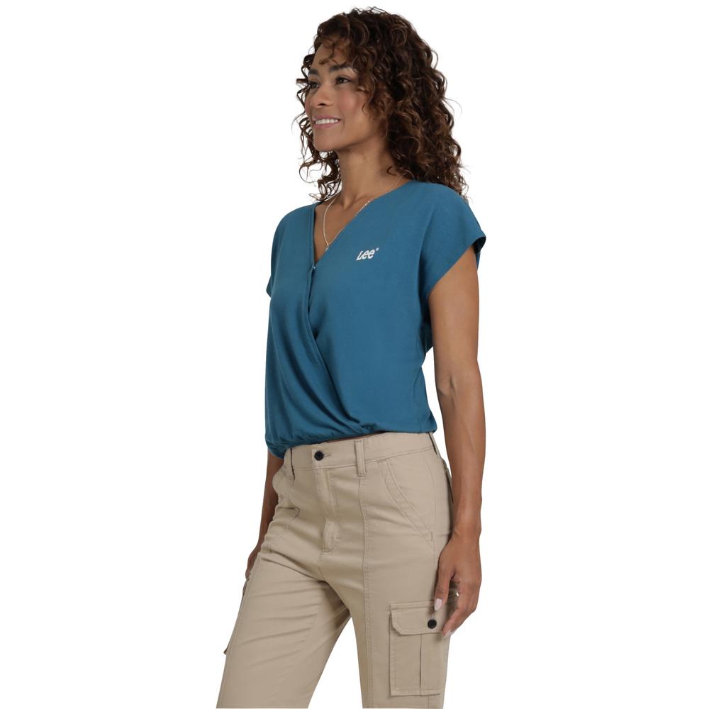 Foto 3 pulgar | Playera Lee Mujer Quality Genuine Regular 294 Azul