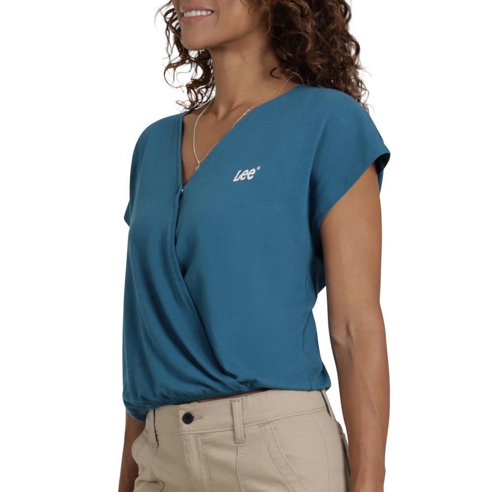 Foto 6 pulgar | Playera Lee Mujer Quality Genuine Regular 294 Azul