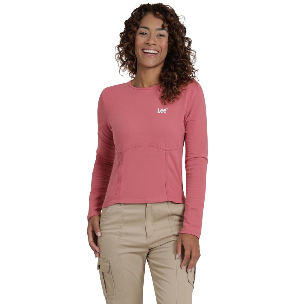 Foto 2 pulgar | Playera Lee Mujer Quality Genuine Slim Fit 517 Rosa