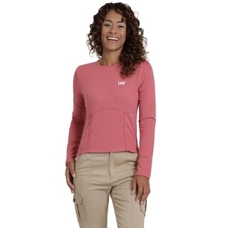 Foto 1 | Playera Lee Mujer Quality Genuine Slim Fit 517 Rosa