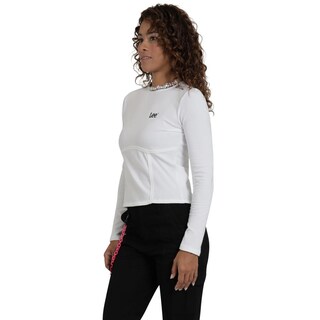 Foto 2 | Playera Lee Mujer Quality Genuine Slim Fit 518 Blanco