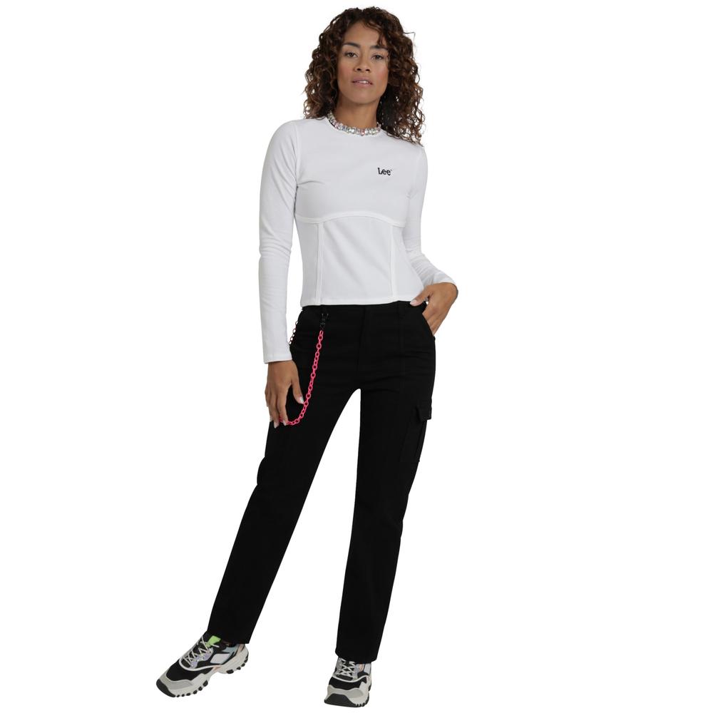 Foto 5 pulgar | Playera Lee Mujer Quality Genuine Slim Fit 518 Blanco