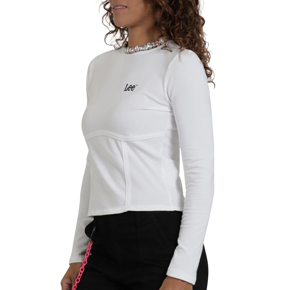 Foto 6 pulgar | Playera Lee Mujer Quality Genuine Slim Fit 518 Blanco