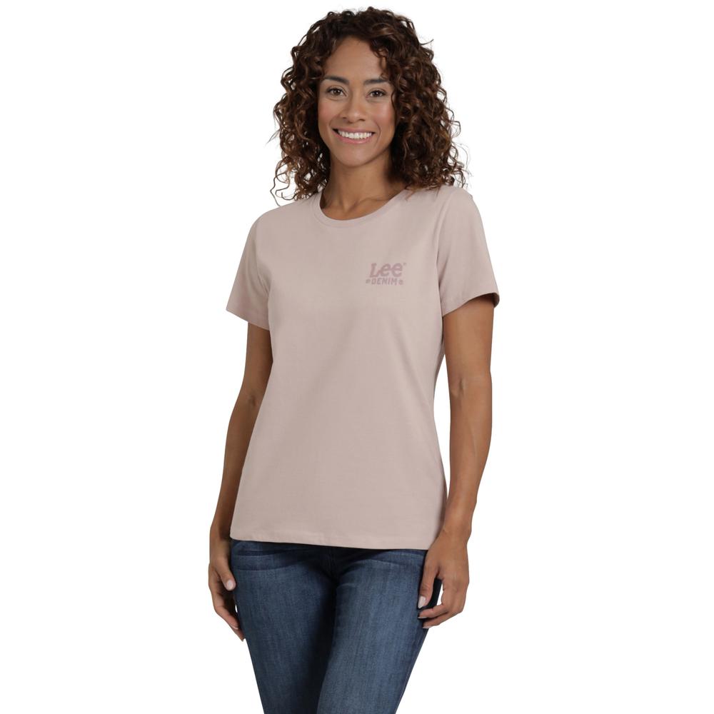 Foto 1 | Playera Lee Mujer Vintage Slim Fit 307 Rosa