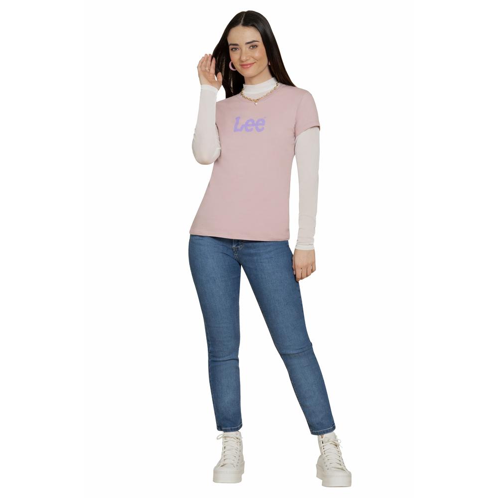 Foto 2 pulgar | Playera Lee 215 Multicolor Algodón para Mujer