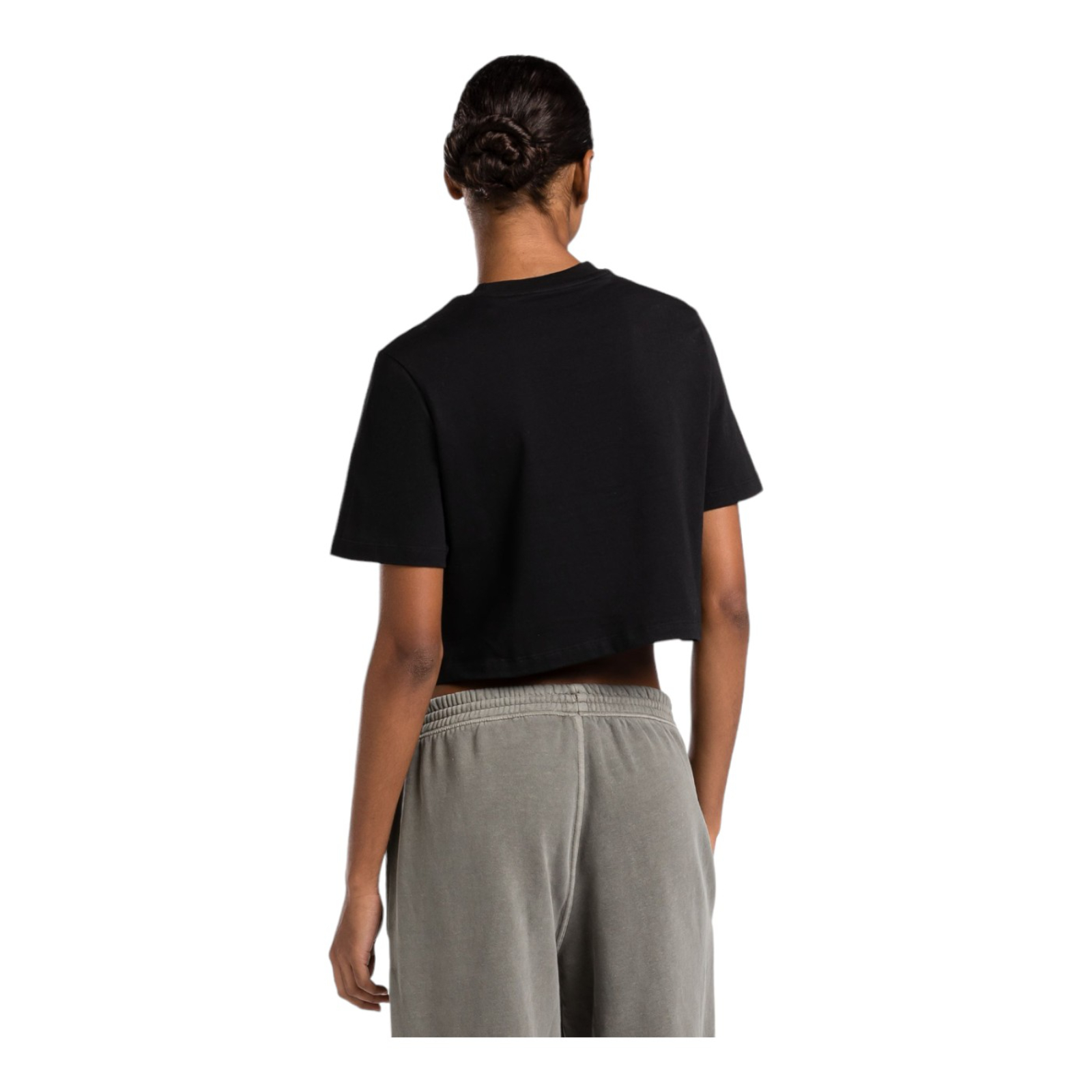 Foto 4 pulgar | Playera Reebok Crop Para Mujer Color Negro Modelo 100034775