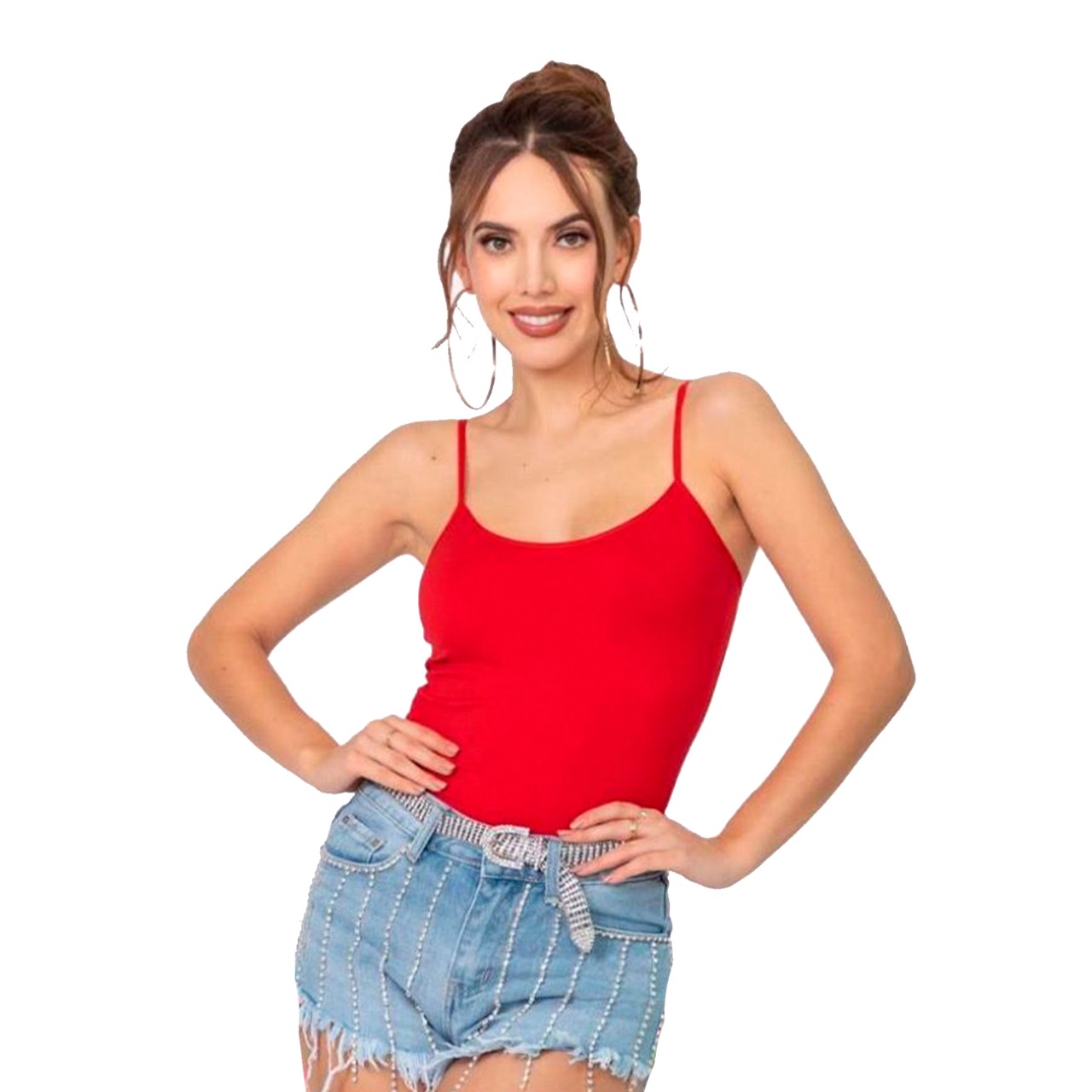 Top con Tirantes Rojo Lc