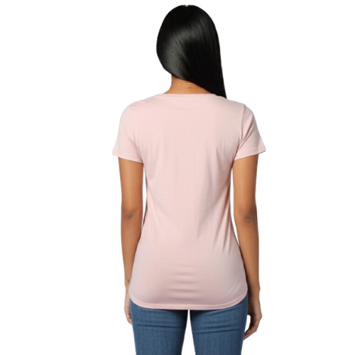 Foto 4 pulgar | Playera Hpc Polo Cuello V Rosa para Mujer
