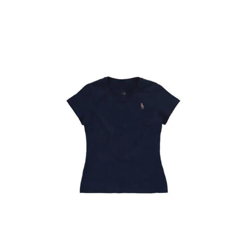 Foto 4 | Playera HPC Polo Cuello V Negro para Mujer