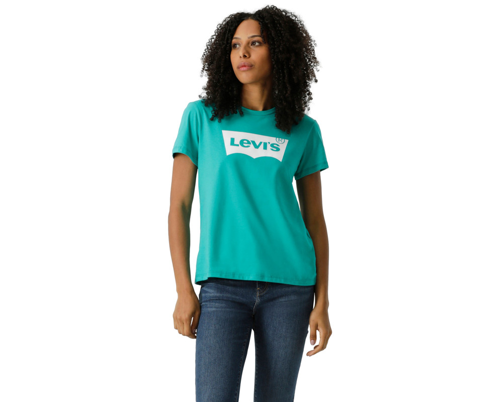 Foto 2 pulgar | Playera Perfect 17369-3095 Mujer Verde Levi’s