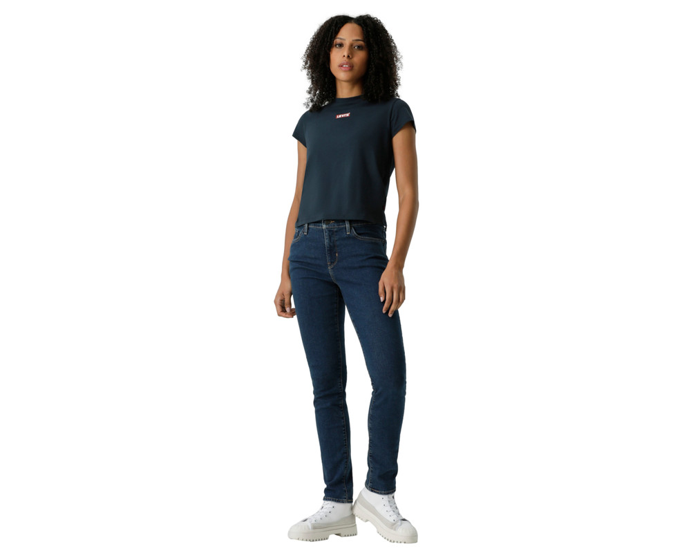 Foto 4 | Playera Authentic A6126-0077 Mujer Azul Levi’s
