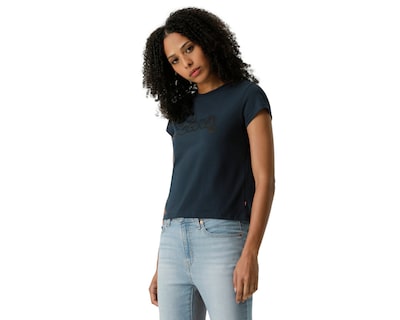 Foto 6 | Playera Authentic A6126-0067 Mujer Azul Levi’s