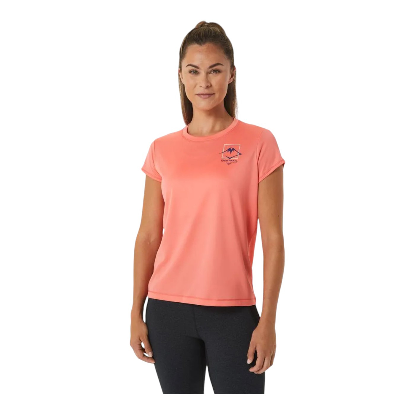 Foto 2 pulgar | Playera Asics Logo Para Mujer Color Naranja Modelo 2012c395700