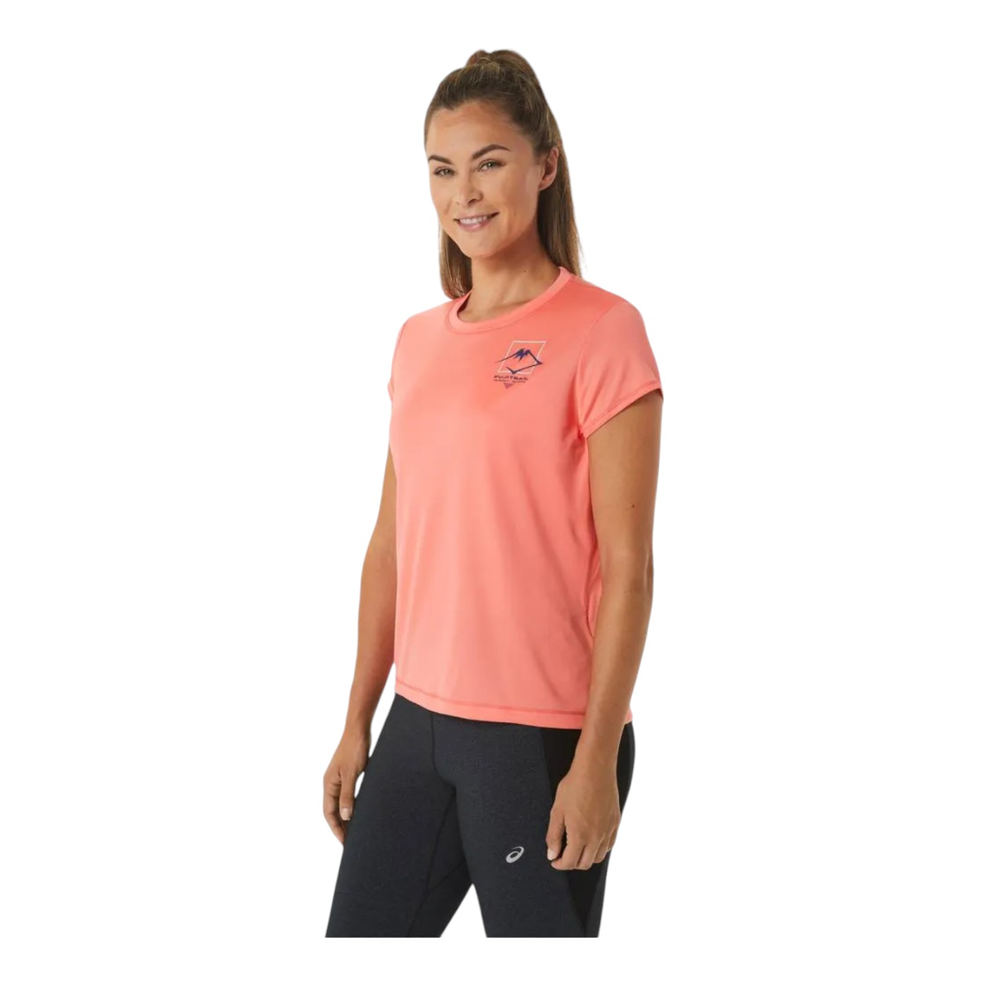 Foto 4 pulgar | Playera Asics Logo Para Mujer Color Naranja Modelo 2012c395700