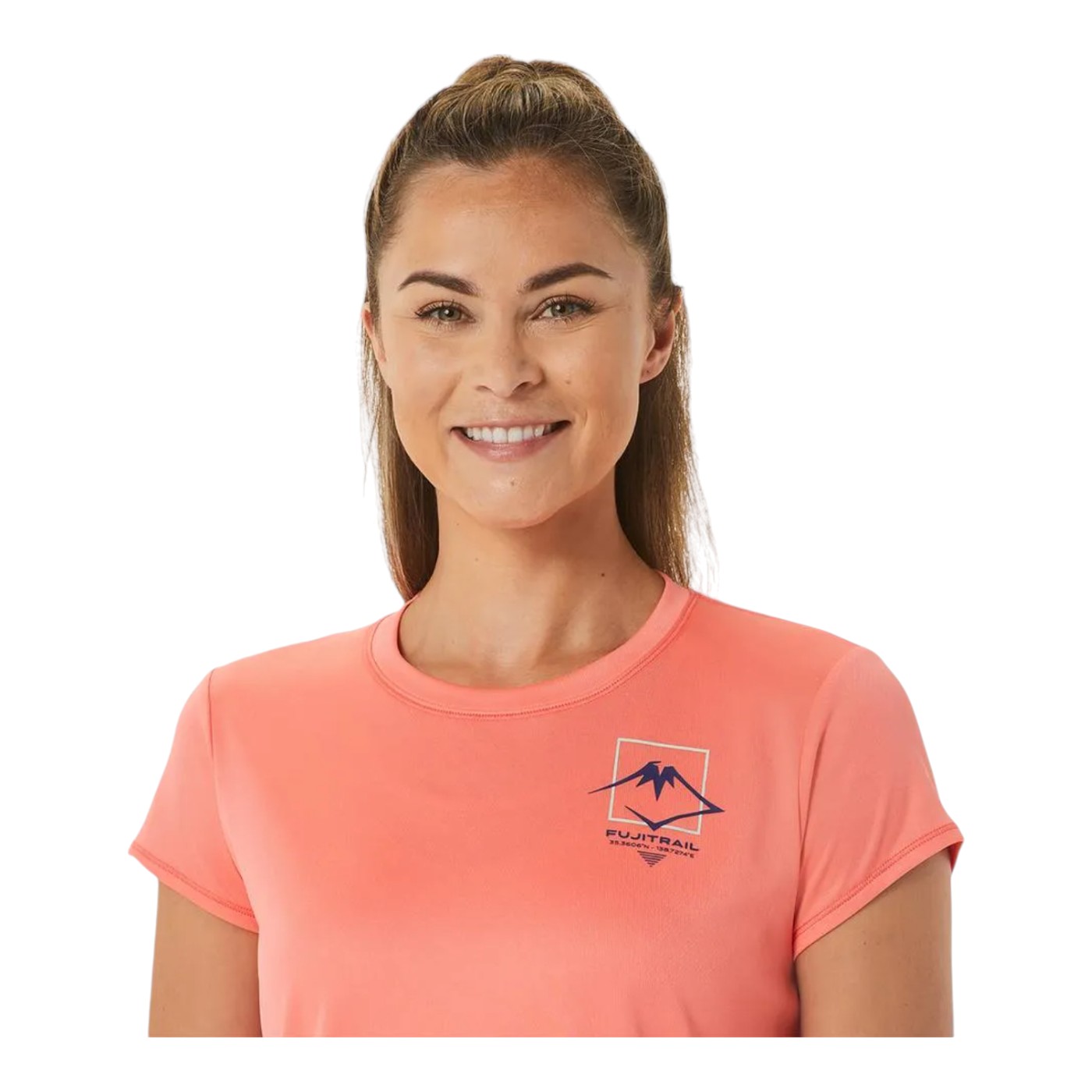 Foto 6 pulgar | Playera Asics Logo Para Mujer Color Naranja Modelo 2012c395700