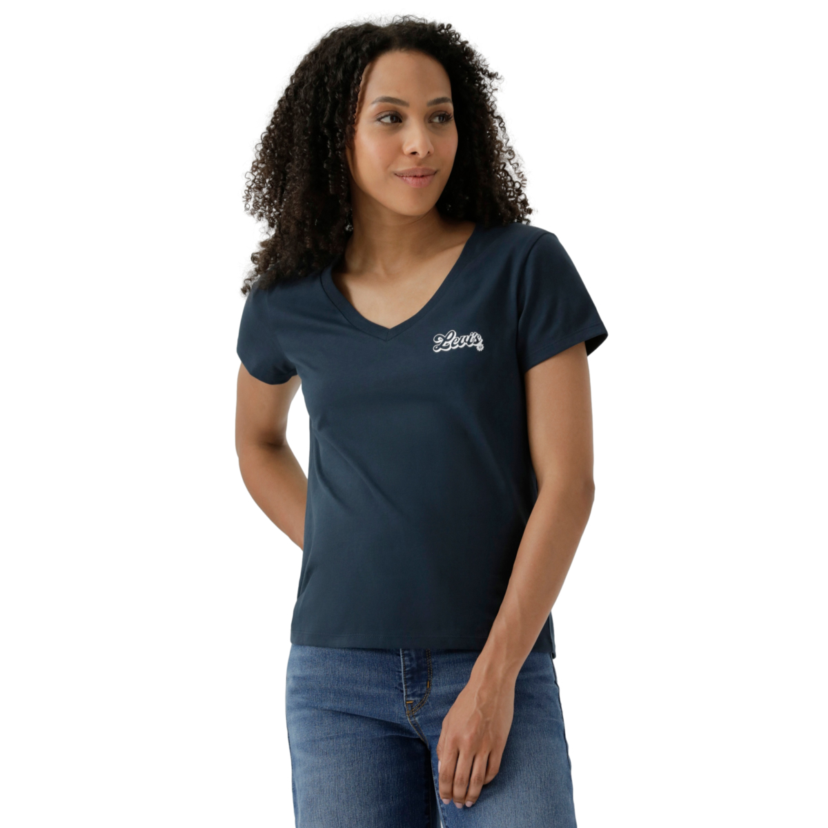 Foto 6 | Levi’s  Playera Perfect V Neck Para Mujer