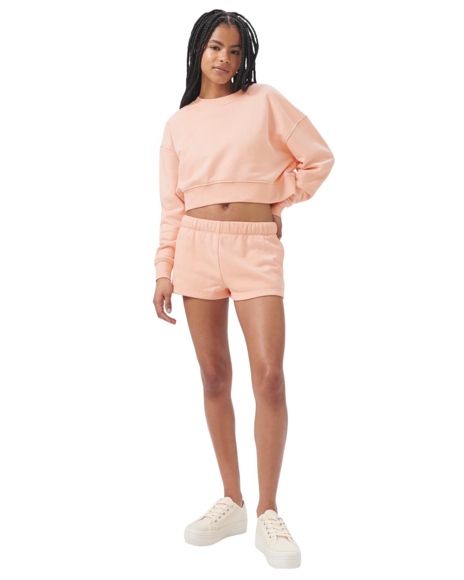 Foto 4 | Pantalones Cortos Florence By Mills Cozy Crush Para Mujer, Color Melocotón Suave - Venta Internacional.