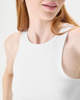 Foto 5 | Camiseta Sin Mangas Florence By Mills Bright Sided Para Mujer, Color Blanco, Talla Xs - Venta Internacional.
